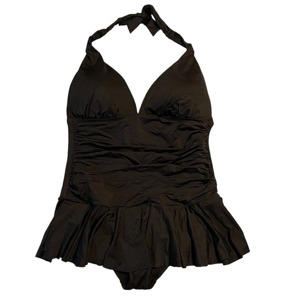 Chaps Black Swimsuit Size 18